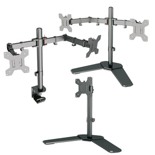 Staffa monitor 15”-33” singolo doppio braccio VESA 75x75-100x100mm