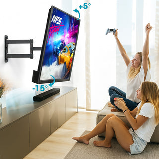 Staffa Per Tv 10"-32" Attacco Vesa Inclinabile Snodabile Estensibile - Foto 5