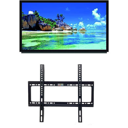 Staffa tv da 40” a 80” pollici supporto fisso a muro per televisore plasma lcd schermo attacchi vesa 75x75 200x200 mm