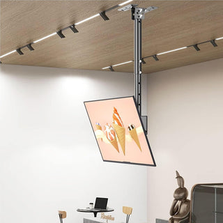 Staffa tv 26"-60” supporto da soffitto attacchi vesa 100x100 400x400mm