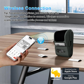 Stampante termica etichettatrice wireless portatile etichette adesive