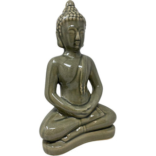 Statua buddha soprammobile casa statuetta siddharta seduto 35X18 cm