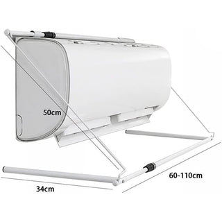 Stendino per condizionatore estensibile 60-110 cm asciuga biancheria