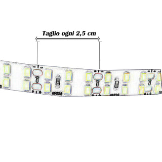 Striscia strip led 2835 24V 10MT 160 watt luce fredda calda naturale