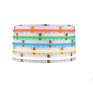 Strip led cob 24v strisci bobina 5 metri 50 watt vari colori