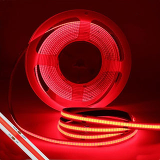 Strip led cob 24v strisci bobina 5 metri 50 watt vari colori