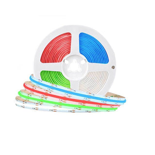 Strip led cob 24v strisci bobina 5 metri 50 watt vari colori