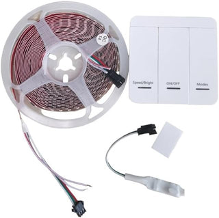 Striscia LED 600 indirizzabile 61W 24V 5m telecomando e effetti luce