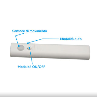 Striscia led con sensore di movimento a infrarossi 3 watt a batteria da 1 metro luce naturale 4000k strip adesiva