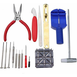 Set 16 strumenti di regolazione orologio kit di riparazione orologi