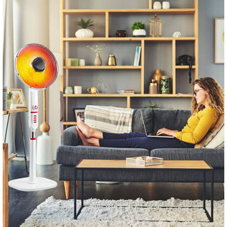 Stufa piantana regolabile carbonio oscillante 2 potenza 500/1000W