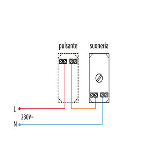 Suoneria per campanello compatibile con vimar plana 6A 220V