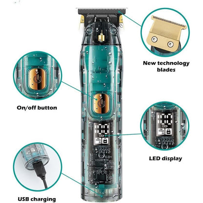 Taglia VGR HAIR TRIMMER capelli ricaricabile rasoio per regola barba con display ricarica usb con accessori 961