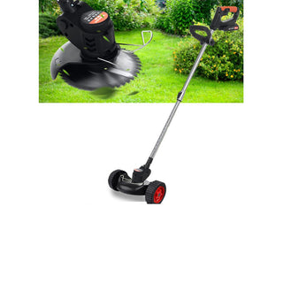 Decespugliatore tagliaerba 2 batterie 48V manico telescopico e ruote