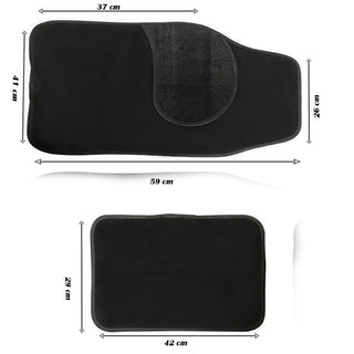 Tappetini auto universali 4 pezzi, anteriori posteriori antiscivolo