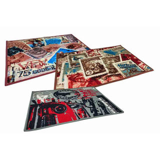 Tappeto moderno 57x80cm con base antiscivolo  vari colori