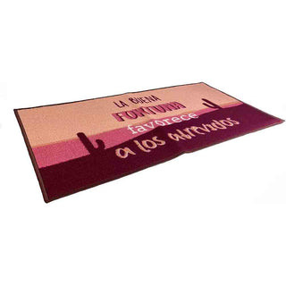 Tappeto moderno 57x110 cm con scritte antiscivolo vari colori