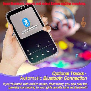 Tappetino musicale bluetooth tappeto da ballo touch luminoso 87x87 cm
