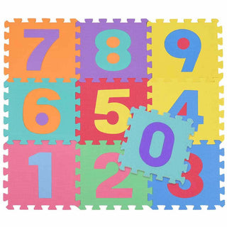 Tappeto puzzle da comporre 10 pezzi in schiuma antiurto lavabile