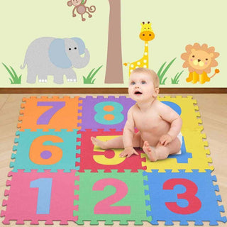 Tappeto puzzle da comporre 10 pezzi in schiuma antiurto lavabile