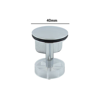 Tappo piletta universale in ottone lucido lavandino bidet 40 mm