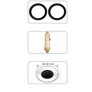 Tappo per lavandino universale POP-UP anti intasamento foro 26-42 mm