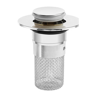 Tappo per lavandino universale POP-UP anti intasamento foro 26-42 mm