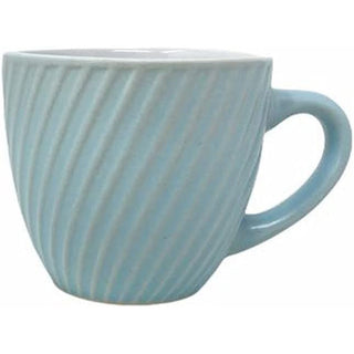 Set 6 tazzine da caffè in ceramica con manico per espresso colorate