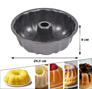 Teglia da forno in alluminio con rivestimento antiaderente 28.5 cm