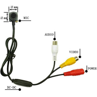 Micro camera analogica obiettivo a punta 420TVL audio e video