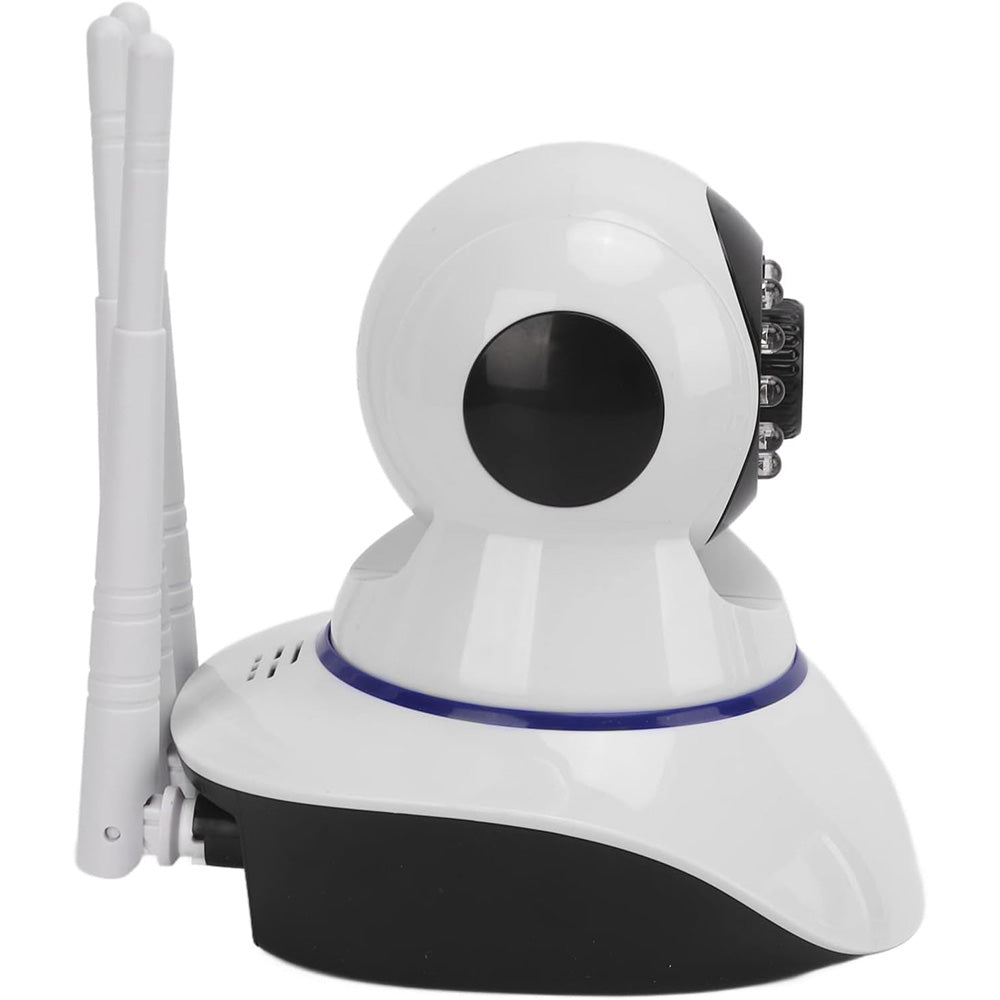 Telecamera IP motorizzata wireless hd 720p 3 antenne camera con connessione wifi o lan rj45 con microfono audio led infrarossi e registrazione su micro sd camera