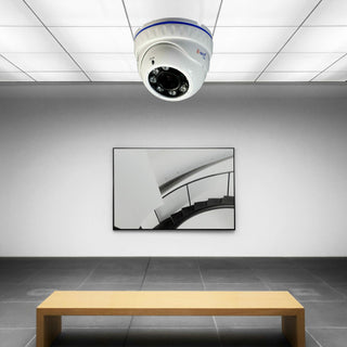 Telecamera dome AHD full hd 2mpx lente varifocale 2,8 12 mm 6 led