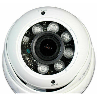 Telecamera dome AHD full hd 2mpx lente varifocale 2,8 12 mm 6 led