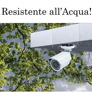 Telecamera CCD 420 tvl linee 24 led infrarossi lente 2,8 mm con staffa
