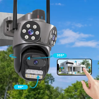 Telecamera WI-FI 3 obiettivi 2 fisso 1 motorizzati Zoom 5X 4 MPX