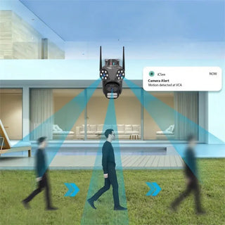 Telecamera WI-FI 3 obiettivi 2 fisso 1 motorizzati Zoom 5X 4 MPX