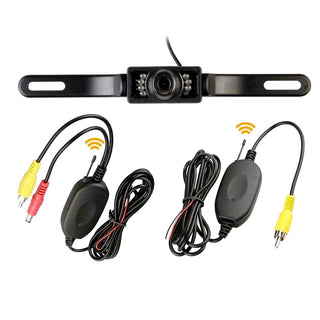 Telecamera retromarcia wireless 2.4 ghz 7 led a tenuta stagna IP67