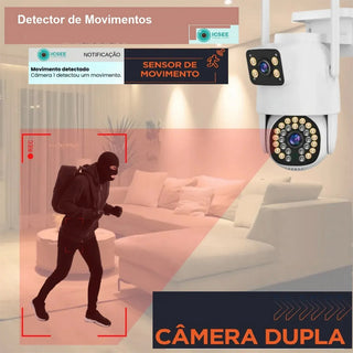 Telecamera Wi-Fi 2 obbiettivi Full HD 2MPX ptz 20 LED  12 Infrarossi