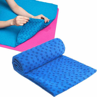 Telo asciugamano antiscivolo per tappetino yoga in microfibra