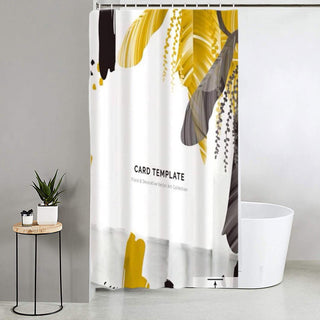 Tenda doccia impermeabile PVC 180x180cm 12 ganci motivo vittoriale