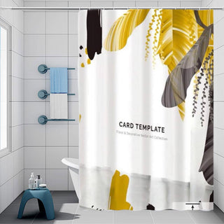 Tenda doccia impermeabile PVC 180x180cm 12 ganci motivo vittoriale