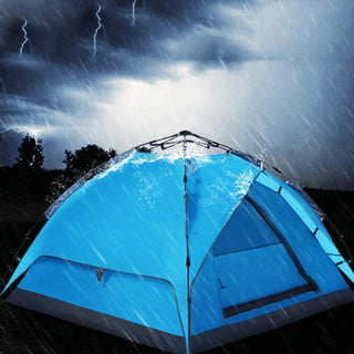 Tenda da campeggio 2 posti con zip sacca di trasporto 200x150x120 cm