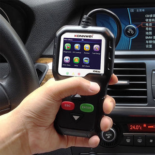 Tester digitale diagnosi auto display x centralina guasti batteria O2
