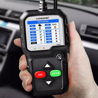 Tester digitale diagnosi auto display x centralina guasti batteria O2