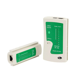 Tester cavi rete LAN RJ-45 RJ-11 RJ-12 Cat-5 USB con 9 LED verifica