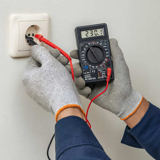 Multimetro digitale 2 puntali con display e protezione sovraccarico