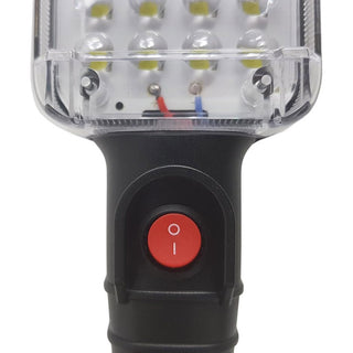 Torcia 34 led da officina con gancio e magnete da lavoro presa shuko