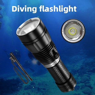 Torcia a led subacquea ad alta luminosità per immersioni 20MT IPX8