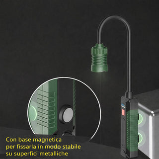 Torcia Led da lavoro ricaricabile calamitata lampada dimmerabile