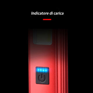 Torcia led 3in1 lampada da lavoro 3 modalità luce sos power bank